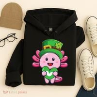 Axolotl Saint Patricks Day Axolotl St Patrick Hoodie thumb 4