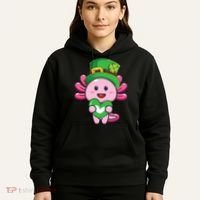 Axolotl Saint Patricks Day Axolotl St Patrick Hoodie thumb 5
