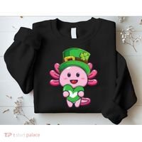 Axolotl Saint Patricks Day Axolotl St Patrick Sweatshirt thumb 2