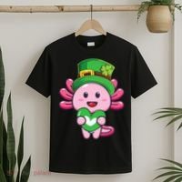 Axolotl Saint Patricks Day Axolotl St Patrick T-Shirt thumb 2