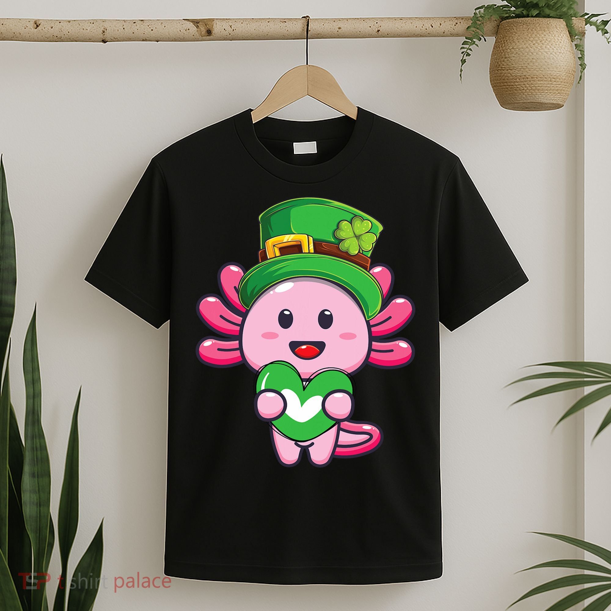 Axolotl Saint Patricks Day Axolotl St Patrick T-Shirt