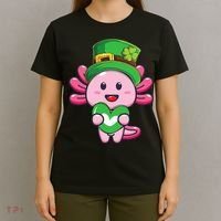 Axolotl Saint Patricks Day Axolotl St Patrick T-Shirt thumb 4