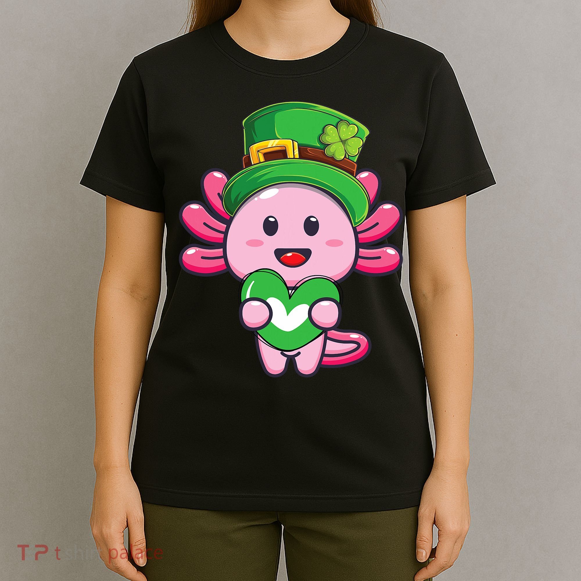 Axolotl Saint Patricks Day Axolotl St Patrick T-Shirt