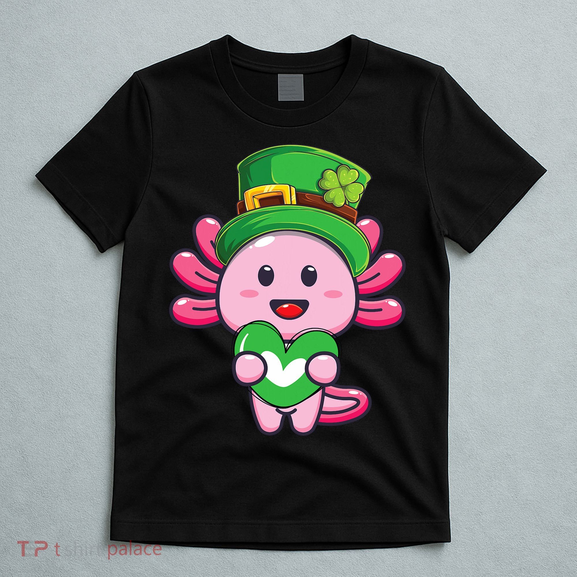 Axolotl Saint Patricks Day Axolotl St Patrick T-Shirt