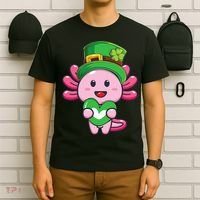 Axolotl Saint Patricks Day Axolotl St Patrick T-Shirt thumb 6