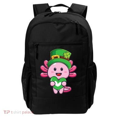 Axolotl Saint Patricks Day Axolotl St Patrick Backpack