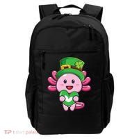Axolotl Saint Patricks Day Axolotl St Patrick Backpack thumb 0