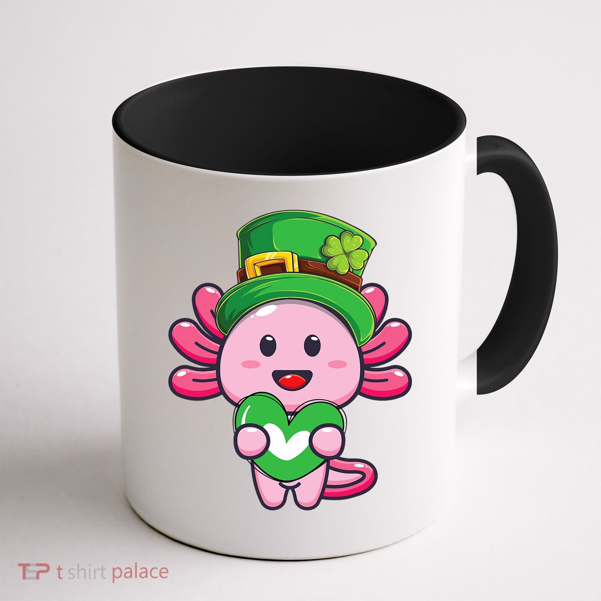 Axolotl Saint Patricks Day Axolotl St Patrick Coffee Mug