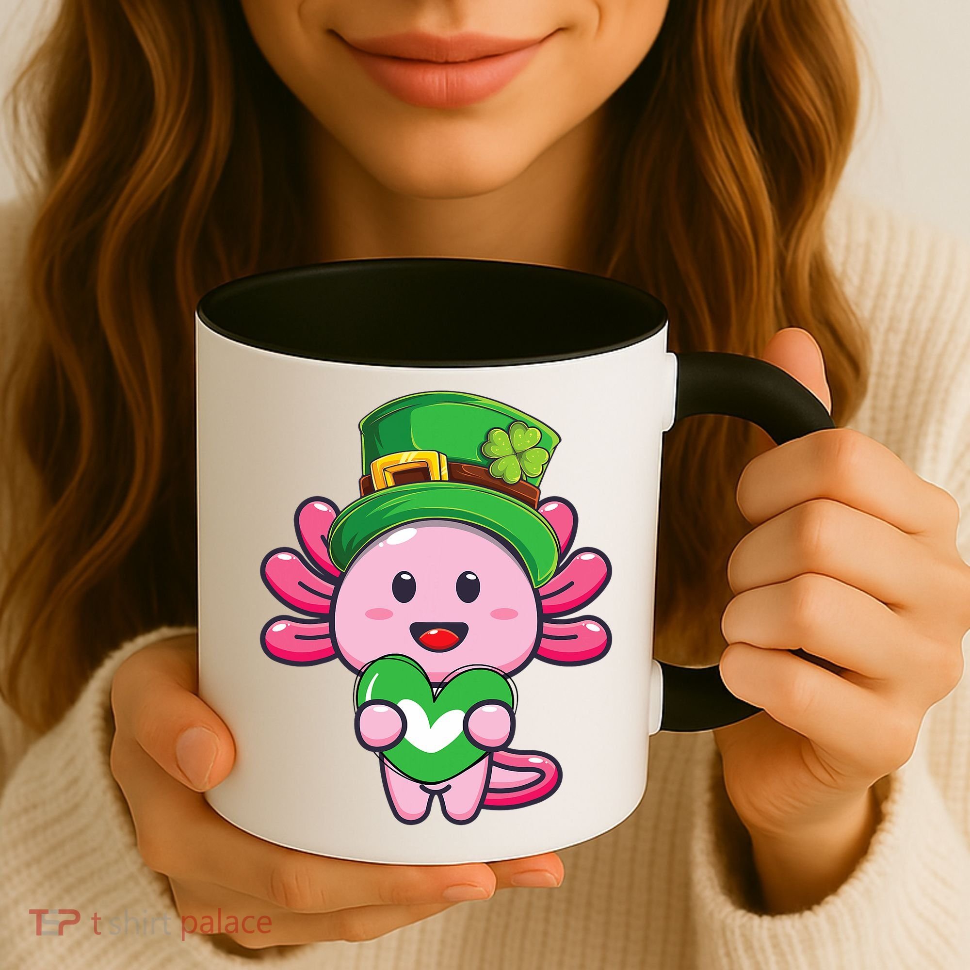 Axolotl Saint Patricks Day Axolotl St Patrick Coffee Mug