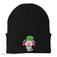 Axolotl Saint Patricks Day Axolotl St Patrick Beanie thumb 0