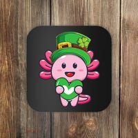 Axolotl Saint Patricks Day Axolotl St Patrick Coaster thumb 0