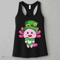 Axolotl Saint Patricks Day Axolotl St Patrick Women's Tank Top thumb 3