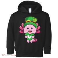 Axolotl Saint Patricks Day Axolotl St Patrick Toddler Hoodie thumb 0