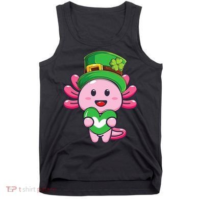 Axolotl Saint Patricks Day Axolotl St Patrick Tank Top