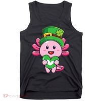 Axolotl Saint Patricks Day Axolotl St Patrick Tank Top thumb 0