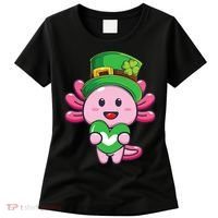Axolotl Saint Patricks Day Axolotl St Patrick Women's T-Shirt thumb 0