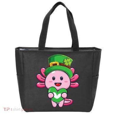 Axolotl Saint Patricks Day Axolotl St Patrick Tote Bag