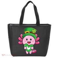 Axolotl Saint Patricks Day Axolotl St Patrick Tote Bag thumb 0