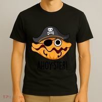 Ahoy Ster Pirate Funny Oyster Puns T-Shirt thumb 3