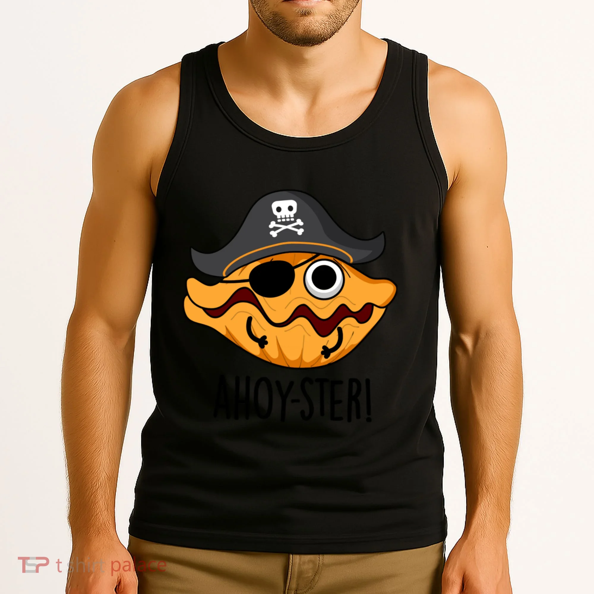 Ahoy Ster Pirate Funny Oyster Puns Tank Top