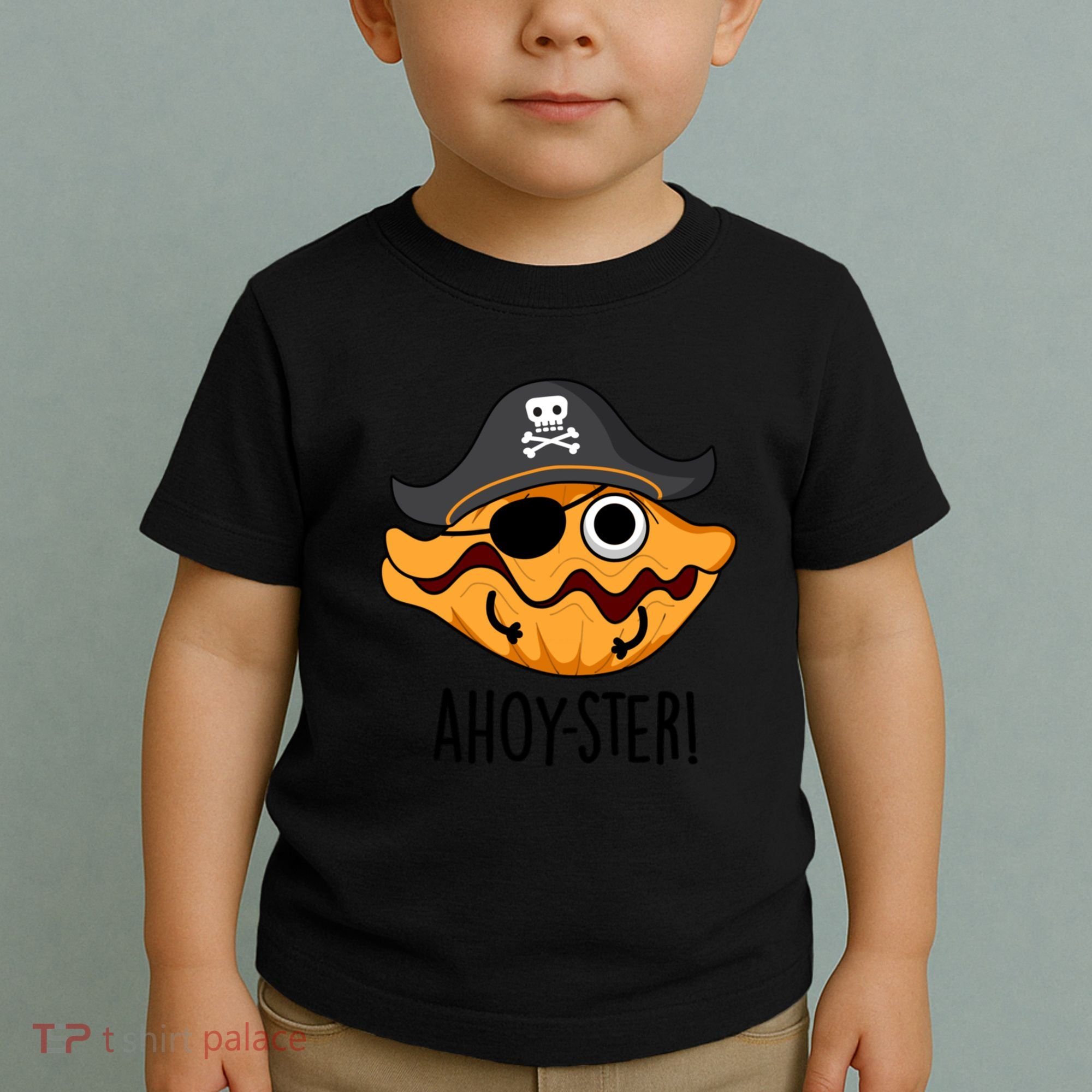 Ahoy Ster Pirate Funny Oyster Puns Toddler T-Shirt