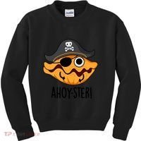 Ahoy Ster Pirate Funny Oyster Puns Kids Sweatshirt thumb 0