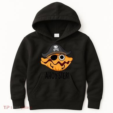 Ahoy Ster Pirate Funny Oyster Puns Kids Hoodie