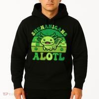 Axolotl St Patricks Day Alotl Shenanigans Hoodie thumb 2