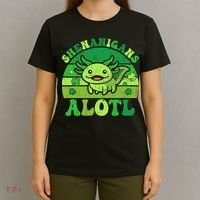 Axolotl St Patricks Day Alotl Shenanigans T-Shirt thumb 4