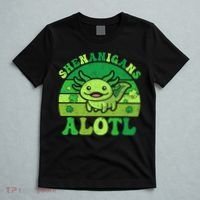 Axolotl St Patricks Day Alotl Shenanigans T-Shirt thumb 5