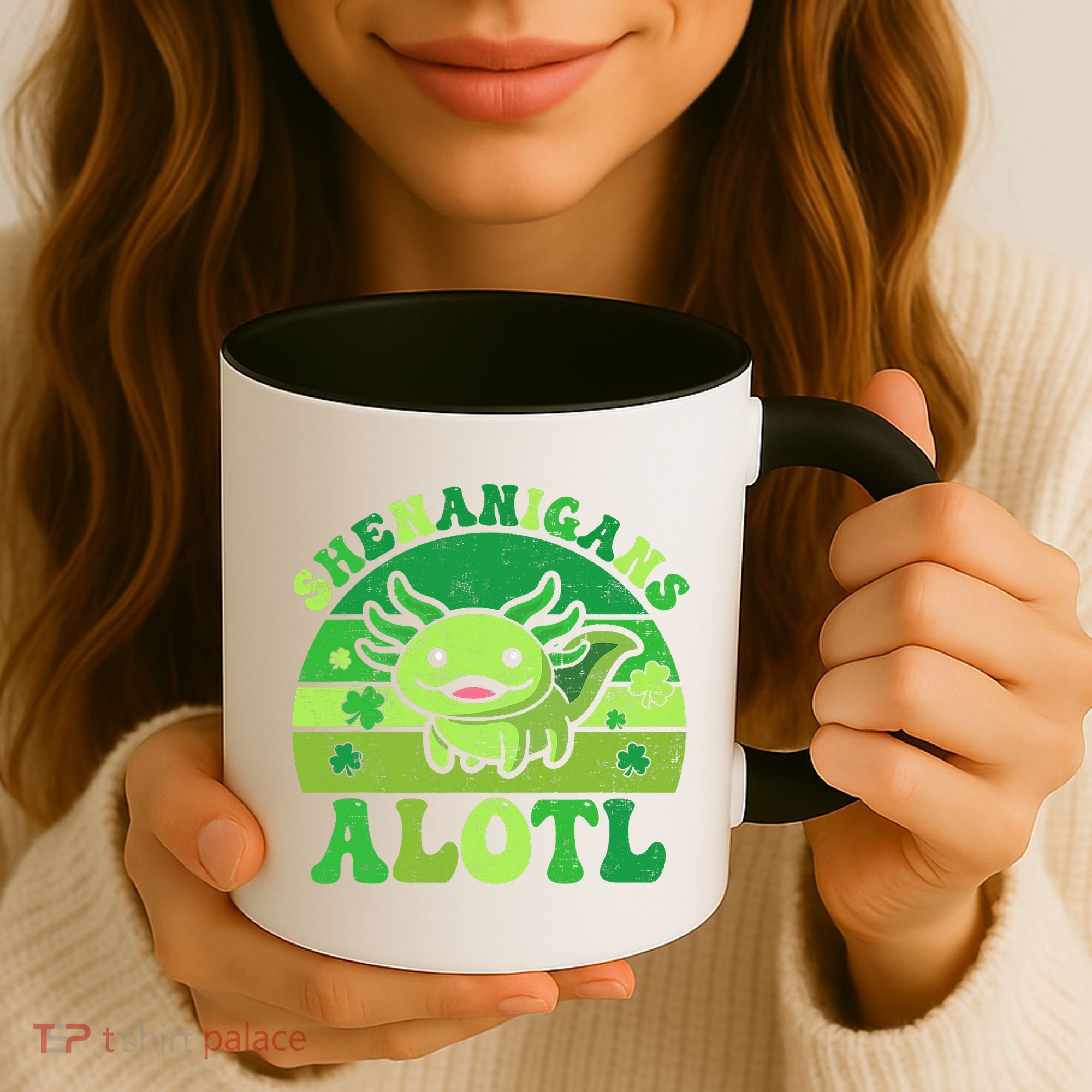Axolotl St Patricks Day Alotl Shenanigans Coffee Mug