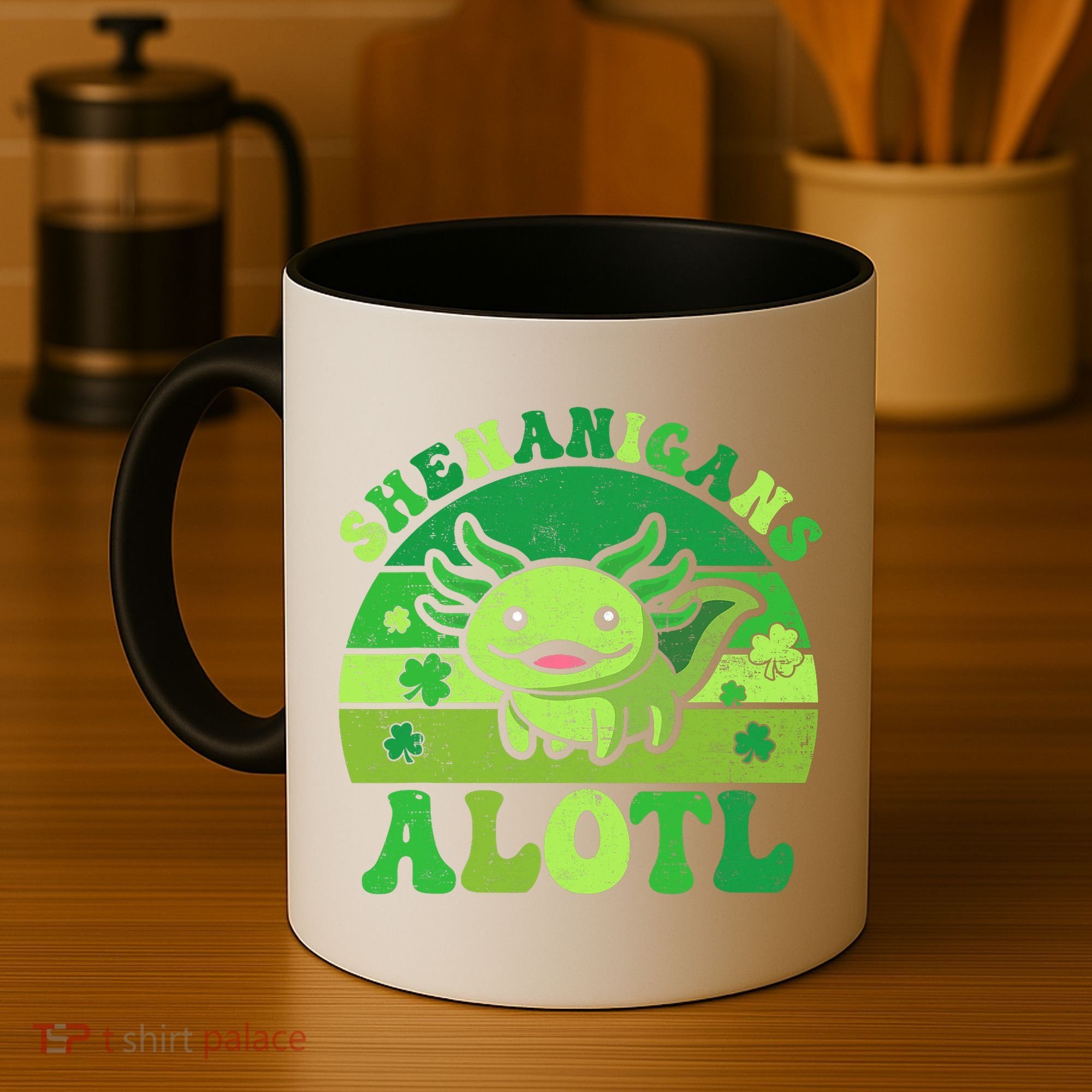 Axolotl St Patricks Day Alotl Shenanigans Coffee Mug
