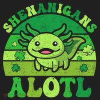 Axolotl St Patricks Day Alotl Shenanigans Beanie thumb 2