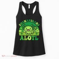 Axolotl St Patricks Day Alotl Shenanigans Women's Tank Top thumb 0