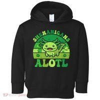 Axolotl St Patricks Day Alotl Shenanigans Toddler Hoodie thumb 0