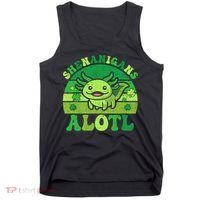 Axolotl St Patricks Day Alotl Shenanigans Tank Top thumb 0