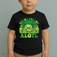 Axolotl St Patricks Day Alotl Shenanigans Toddler T-Shirt thumb 2