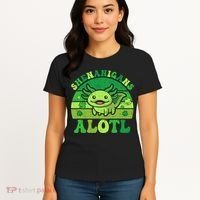 Axolotl St Patricks Day Alotl Shenanigans Women's T-Shirt thumb 4