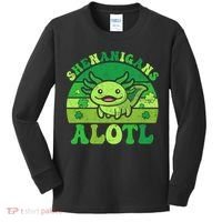 Axolotl St Patricks Day Alotl Shenanigans Kids Long Sleeve Shirt thumb 0