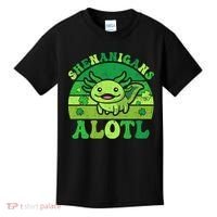 Axolotl St Patricks Day Alotl Shenanigans Kids T-Shirt thumb 0