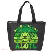 Axolotl St Patricks Day Alotl Shenanigans Tote Bag thumb 0