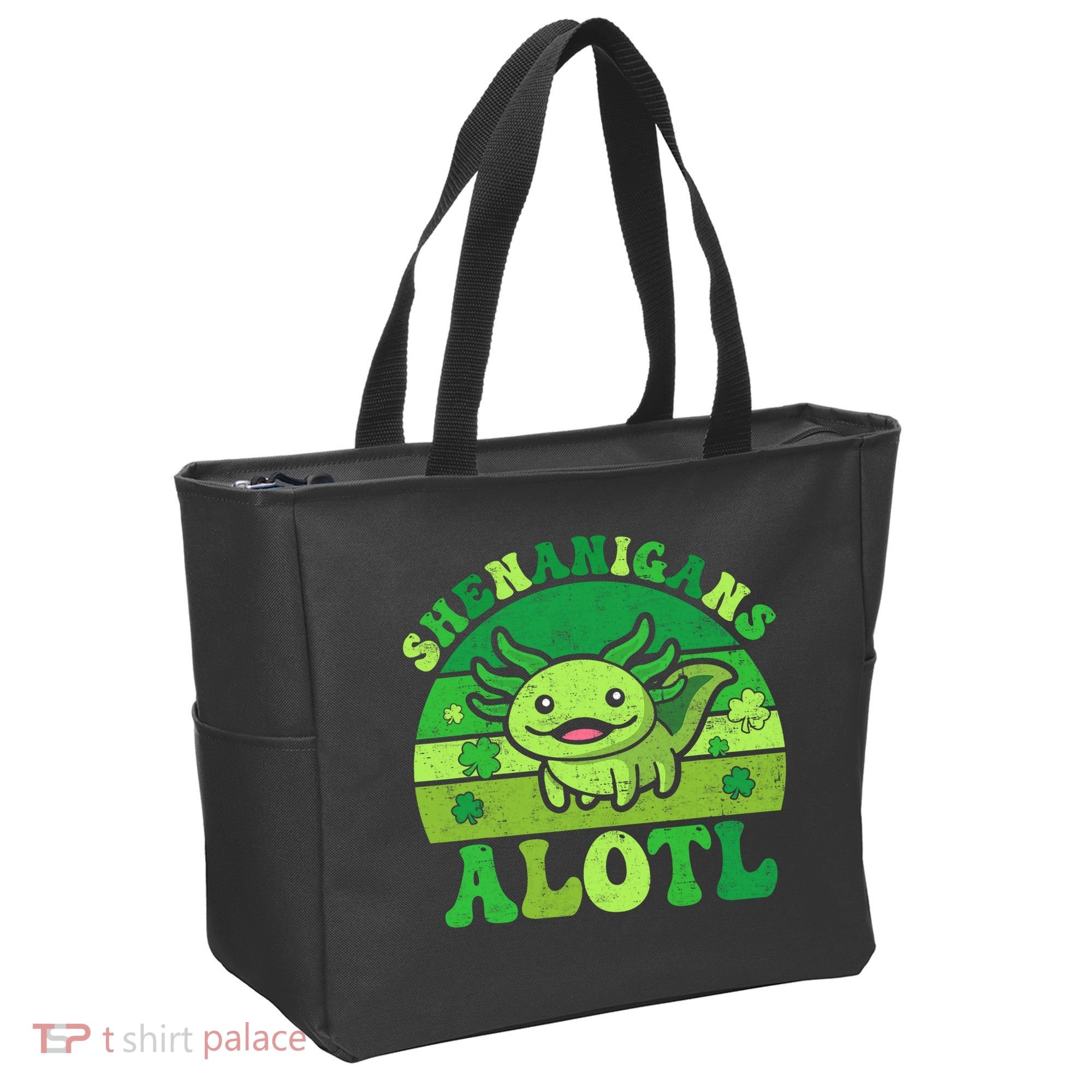 Axolotl St Patricks Day Alotl Shenanigans Tote Bag