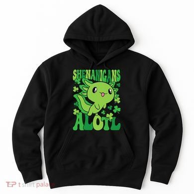 Axolotl St. Patrick's Day Shenanigans Alotl 2 Hoodie