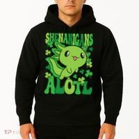 Axolotl St. Patrick's Day Shenanigans Alotl 2 Hoodie thumb 2