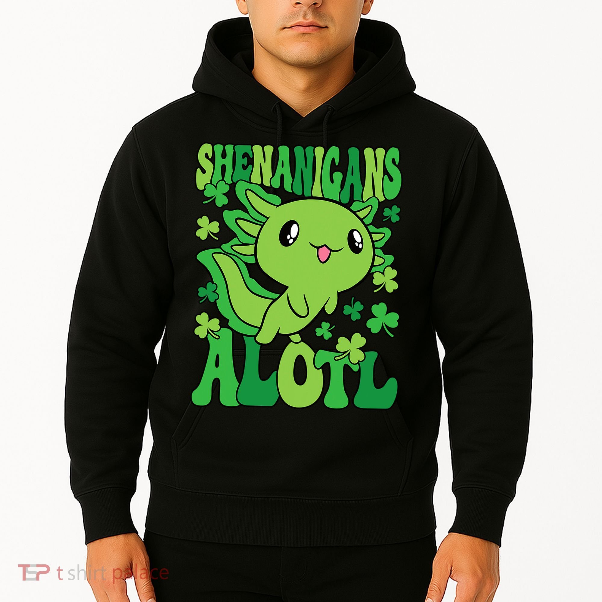 Axolotl St. Patrick's Day Shenanigans Alotl 2 Hoodie