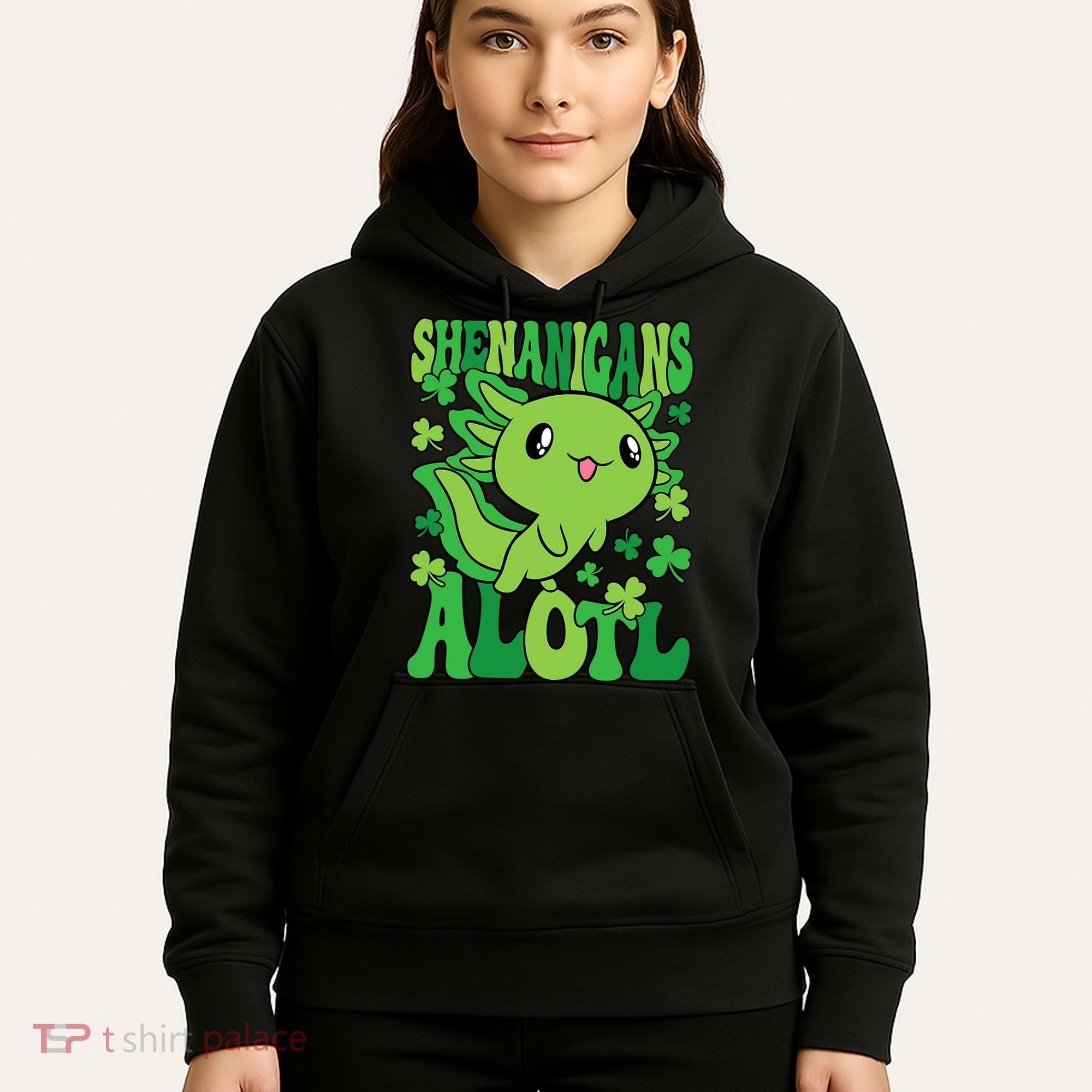 Axolotl St. Patrick's Day Shenanigans Alotl 2 Hoodie