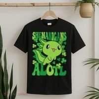 Axolotl St. Patrick's Day Shenanigans Alotl 2 T-Shirt thumb 2