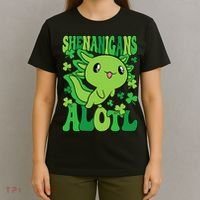 Axolotl St. Patrick's Day Shenanigans Alotl 2 T-Shirt thumb 4