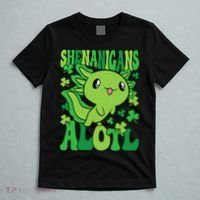 Axolotl St. Patrick's Day Shenanigans Alotl 2 T-Shirt thumb 5