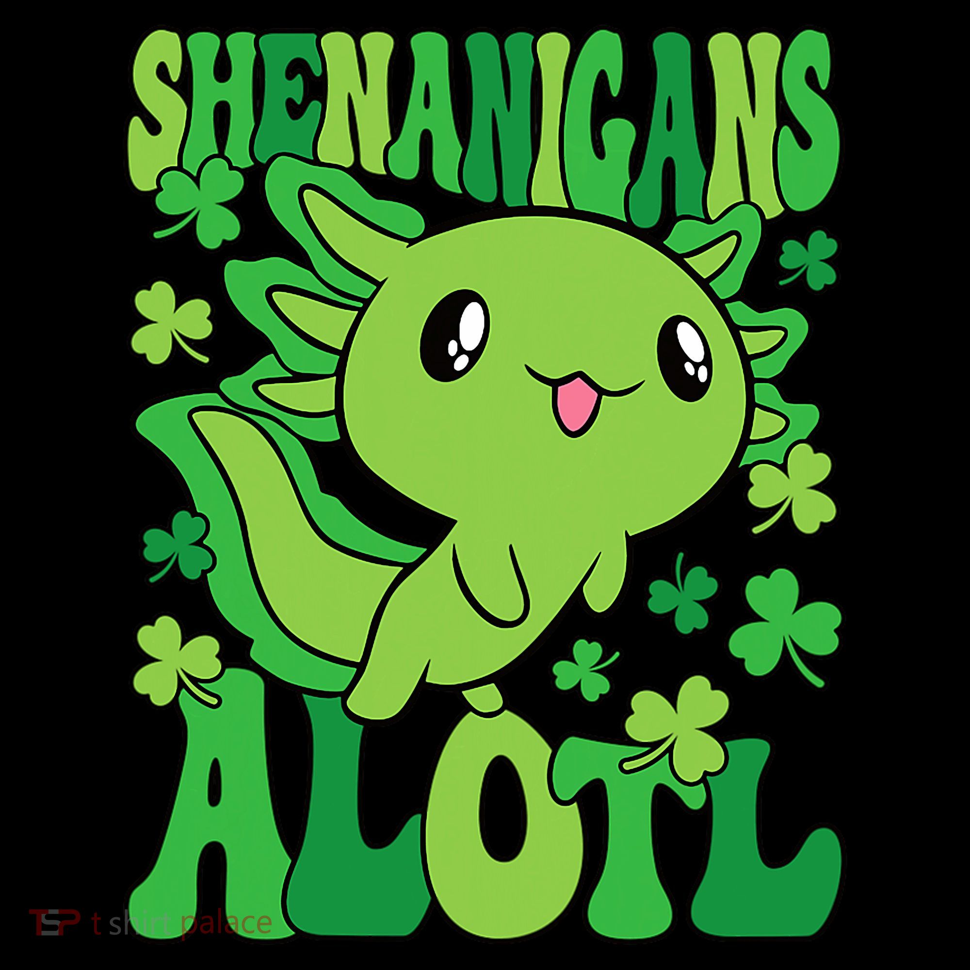 Axolotl St. Patrick's Day Shenanigans Alotl 2 Bucket Hat